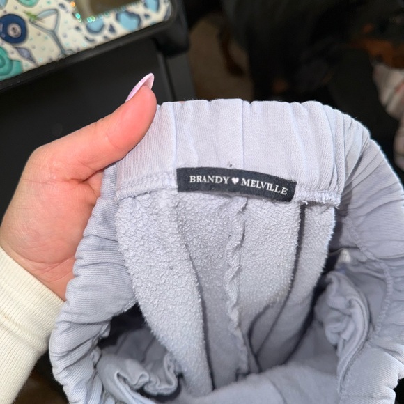 Light Lavender Elastic Waist Sweats - Picture 2 of 2